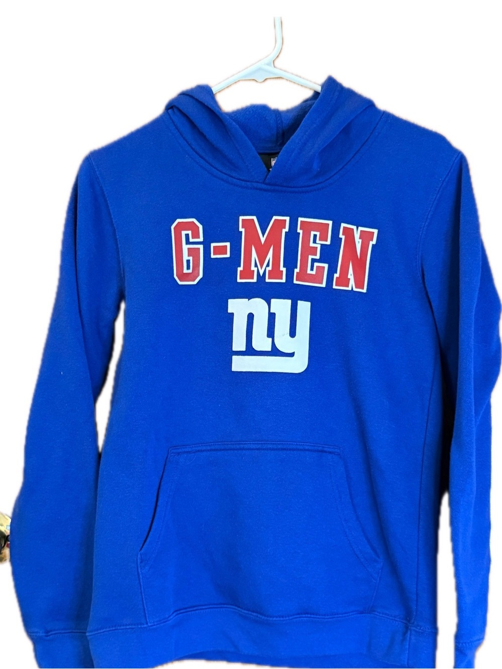 NFL Youth G-Men Blue Hooded Sweatshirt with NY Logo